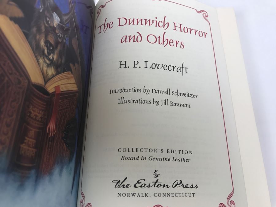 Easton Press Hardcover Book The Dunwich Horror And Others By H.P. Lovecraft Masterpiece Of Science Fiction [Photo 7]