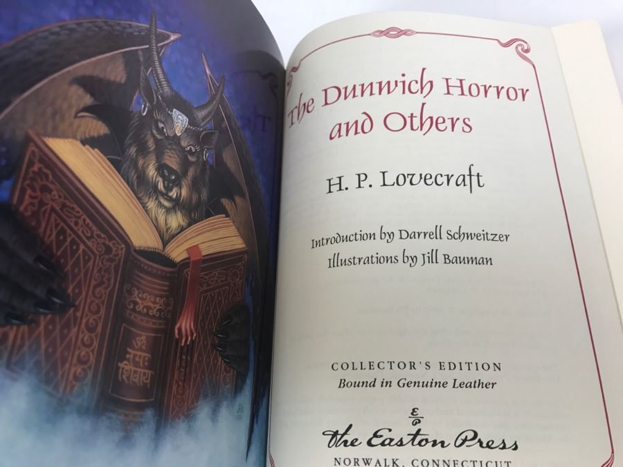 Easton Press Hardcover Book The Dunwich Horror And Others By H.P. Lovecraft Masterpiece Of Science Fiction [Photo 2]