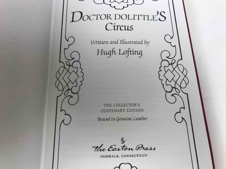 Easton Press Hardcover Book Doctor Dolittle's Circus By Hugh Lofting [Photo 6]