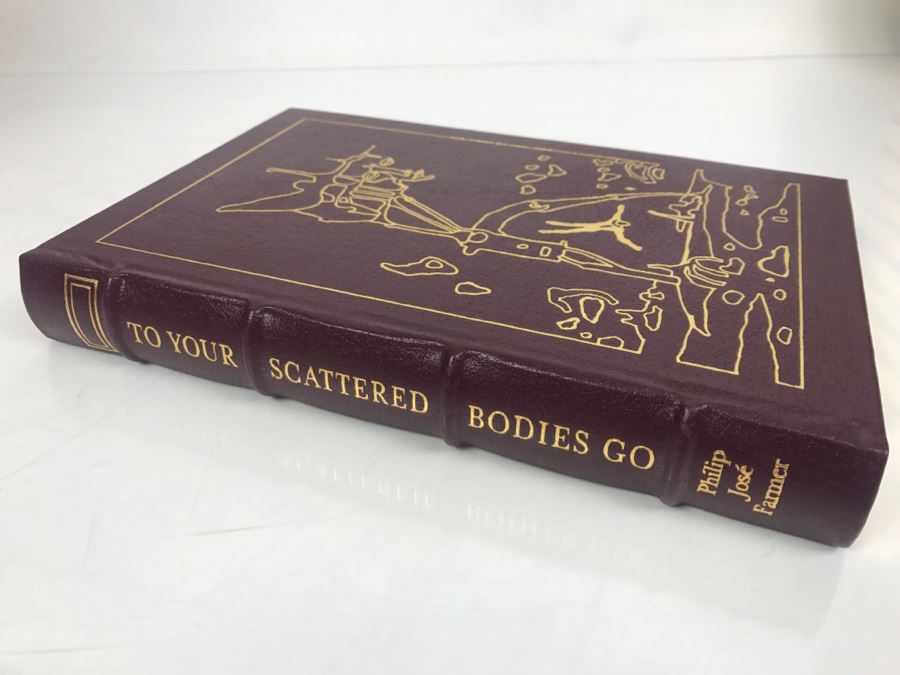 Signed Easton Press Hardcover Book To Your Scattered Bodies Go By Philip Jose Farmer Masterpiece Of Science Fiction [Photo 3]