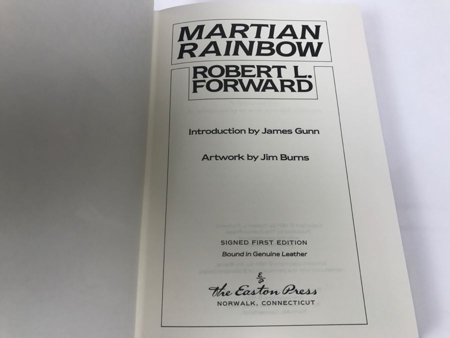Signed First Edition Easton Press Hardcover Book Martian Rainbow By Robert L. Forward [Photo 11]