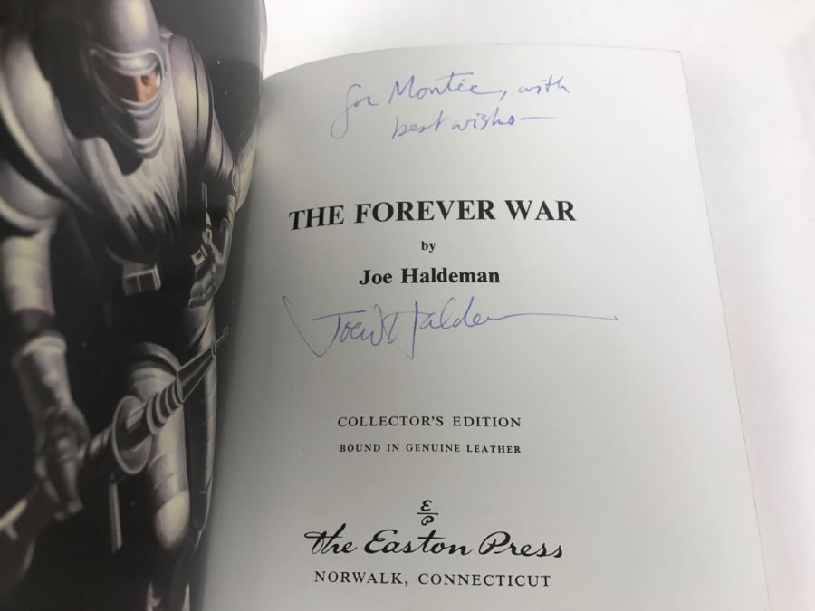 Signed Hardcover Book The Forever War Easton Press By Joe Haldeman [Photo 7]