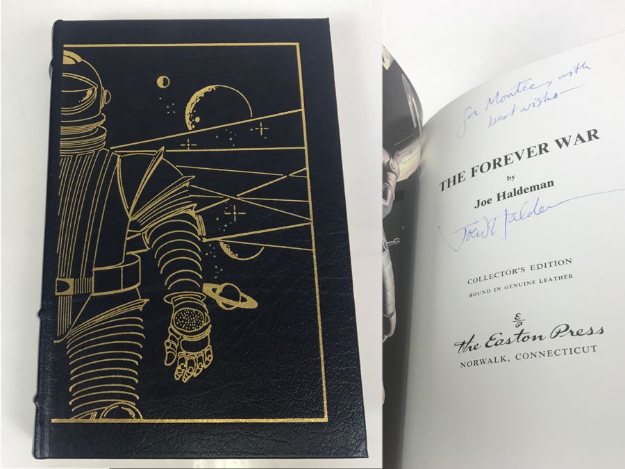 Signed Hardcover Book The Forever War Easton Press By Joe Haldeman