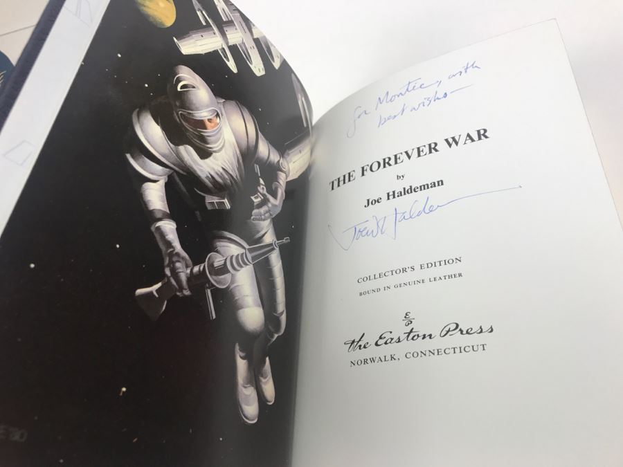 Signed Hardcover Book The Forever War Easton Press By Joe Haldeman [Photo 6]