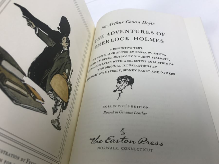 Easton Press Hardcover Book The Adventure Of Sherlock Holmes By Sir Arthur Conan Doyle [Photo 6]