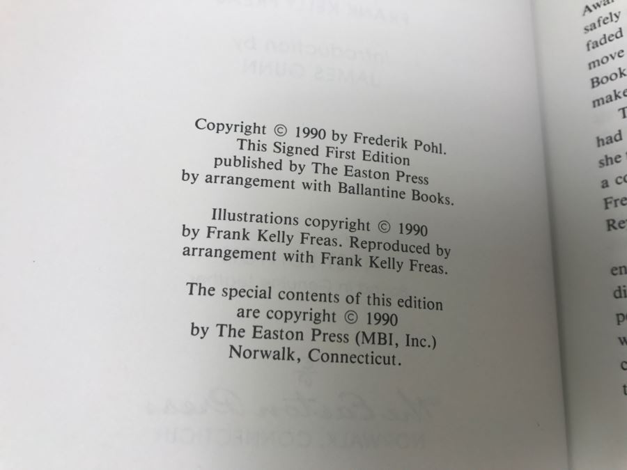 Signed First Edition Easton Press Hardcover Book The Gateway Trip By Frederik Pohl [Photo 11]