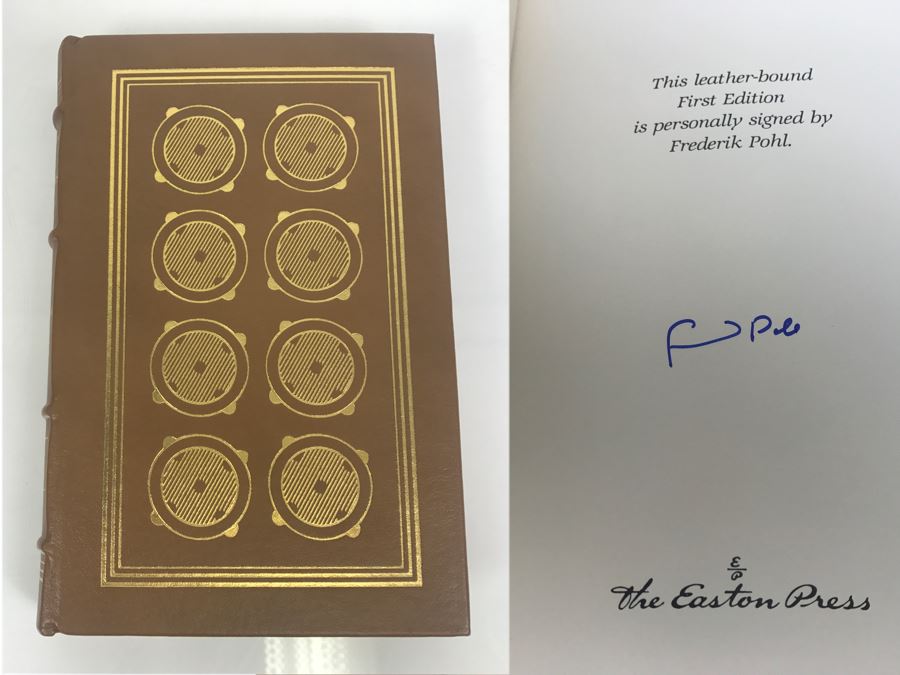 Signed First Edition Easton Press Hardcover Book The Day The Martians Came By Frederik Pohl [Photo 1]