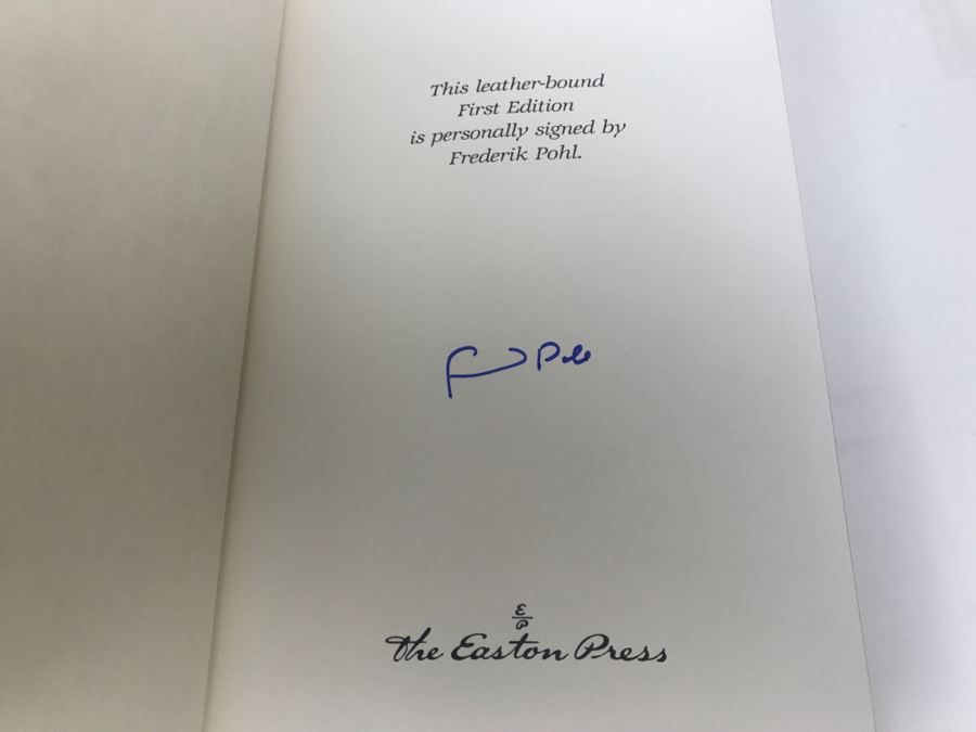 Signed First Edition Easton Press Hardcover Book The Day The Martians ...