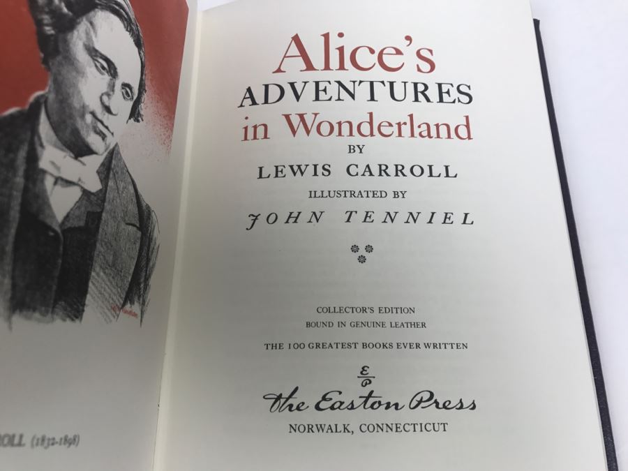Easton Press Hardcover Book Alice's Adventures In Wonderland By Lewis Carroll [Photo 6]