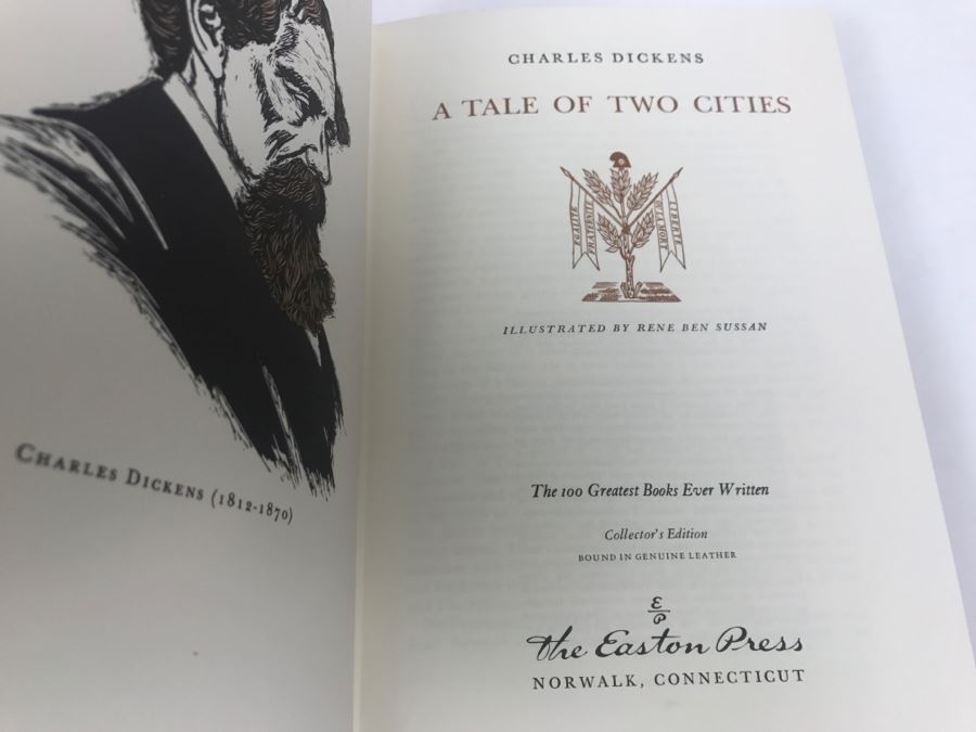Easton Press Hardcover Book A Tale Of Two Cities By Charles Dickens [Photo 2]