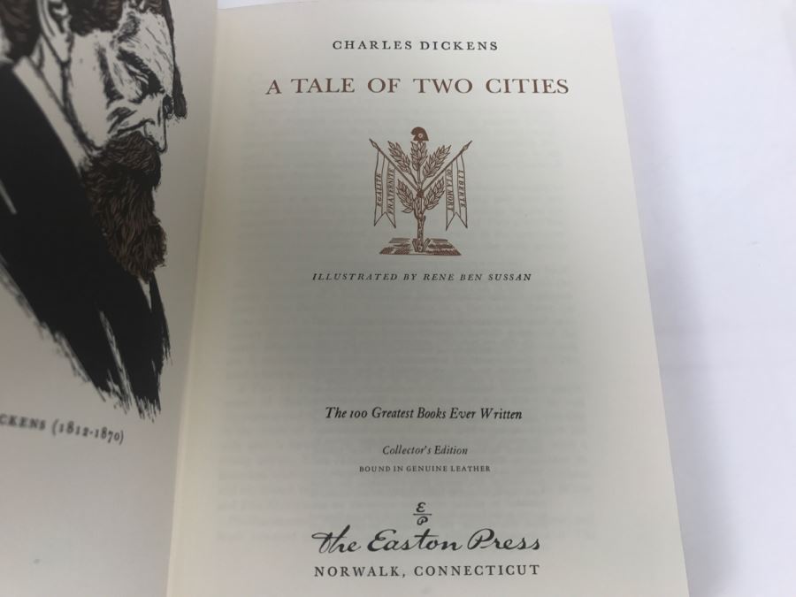 Easton Press Hardcover Book A Tale Of Two Cities By Charles Dickens [Photo 6]