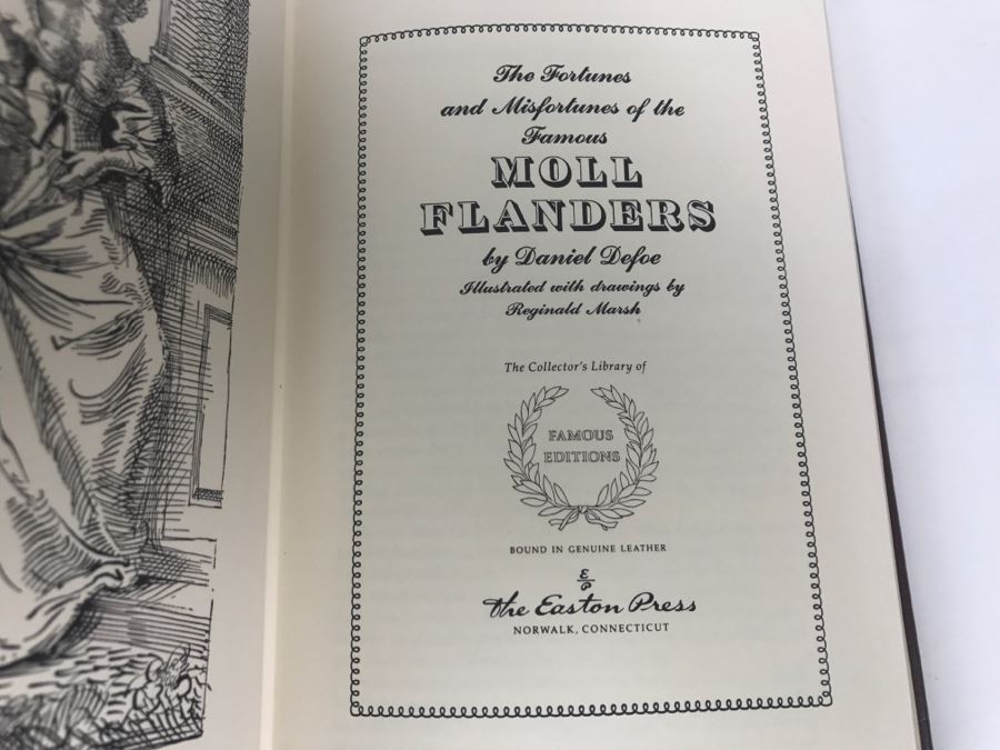 Easton Press Hardcover Book The Fortunes And Misfortunes Of The Famous Moll Flanders By Daniel Defoe [Photo 6]