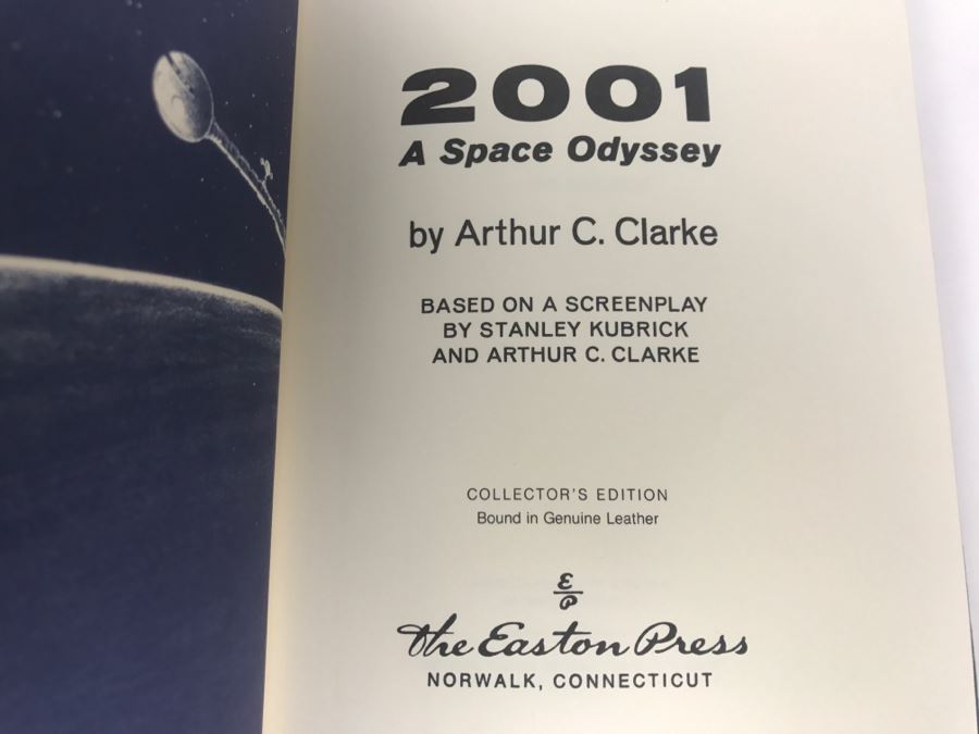 Easton Press Hardcover Book 2001: A Space Odyssey By Arthur C. Clarke ...