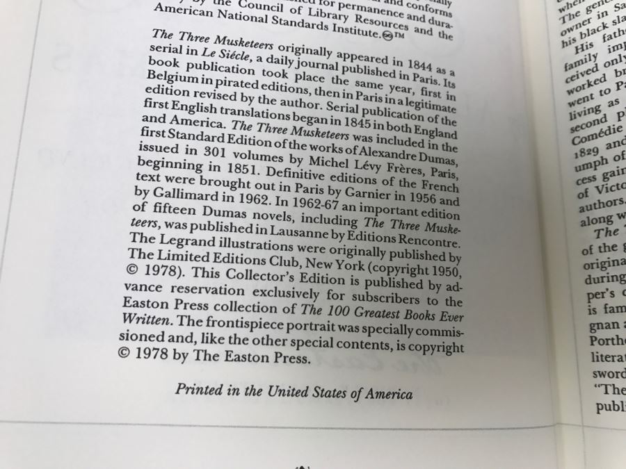 Easton Press Hardcover Book The Three Musketeers By Alexandre Dumas [Photo 8]