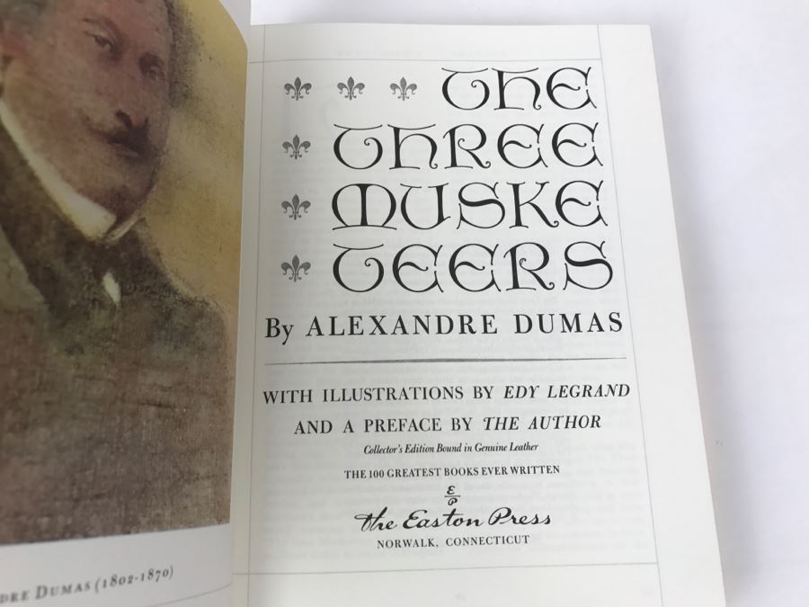 Easton Press Hardcover Book The Three Musketeers By Alexandre Dumas [Photo 6]