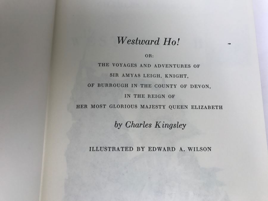 Easton Press Hardcover Book Westward Ho! By Charles Kingsley [Photo 4]
