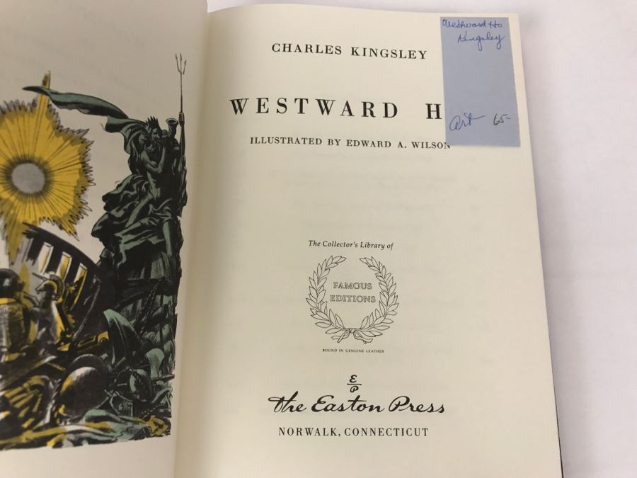 Easton Press Hardcover Book Westward Ho! By Charles Kingsley [Photo 5]