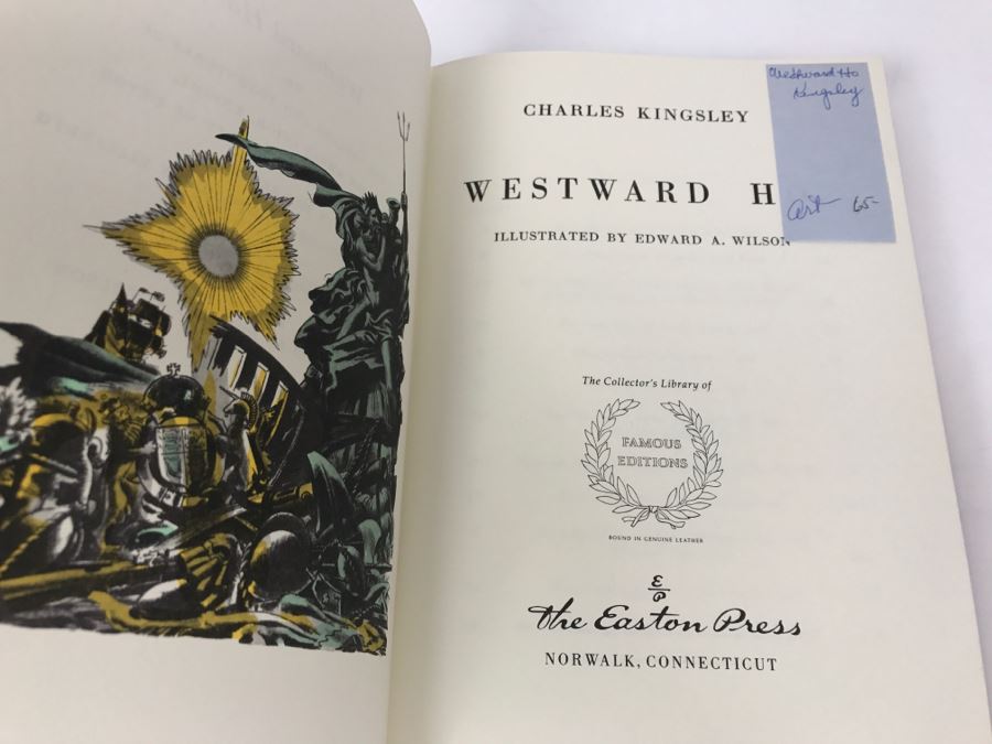 Easton Press Hardcover Book Westward Ho! By Charles Kingsley [Photo 2]