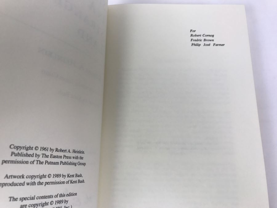 Easton Press Hardcover Book Stranger In A Strange Land By Robert A. Heinlein Masterpiece Of Science Fiction [Photo 7]