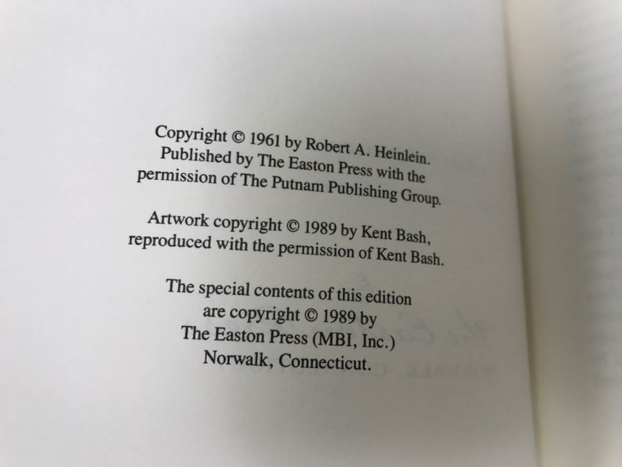 Easton Press Hardcover Book Stranger In A Strange Land By Robert A. Heinlein Masterpiece Of Science Fiction [Photo 6]