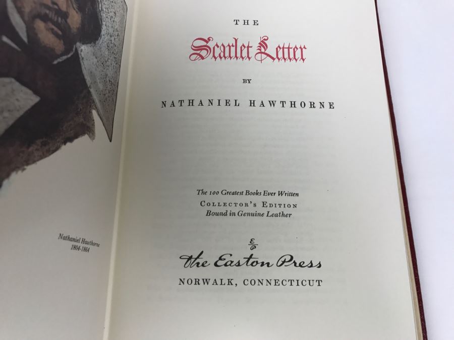 Easton Press Hardcover Book The Scarlet Letter By Nathaniel Hawthorne [Photo 6]