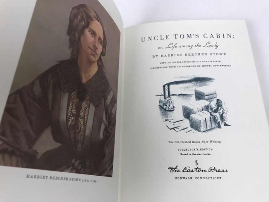 Easton Press Hardcover Book Uncle Tom's Cabin Or, Life Among The Lowly By Harriet Beecher Stowe [Photo 2]