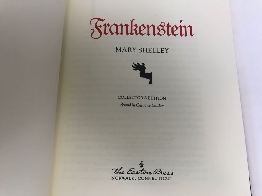 Easton Press Hardcover Book Frankenstein By Mary Shelley [Photo 2]
