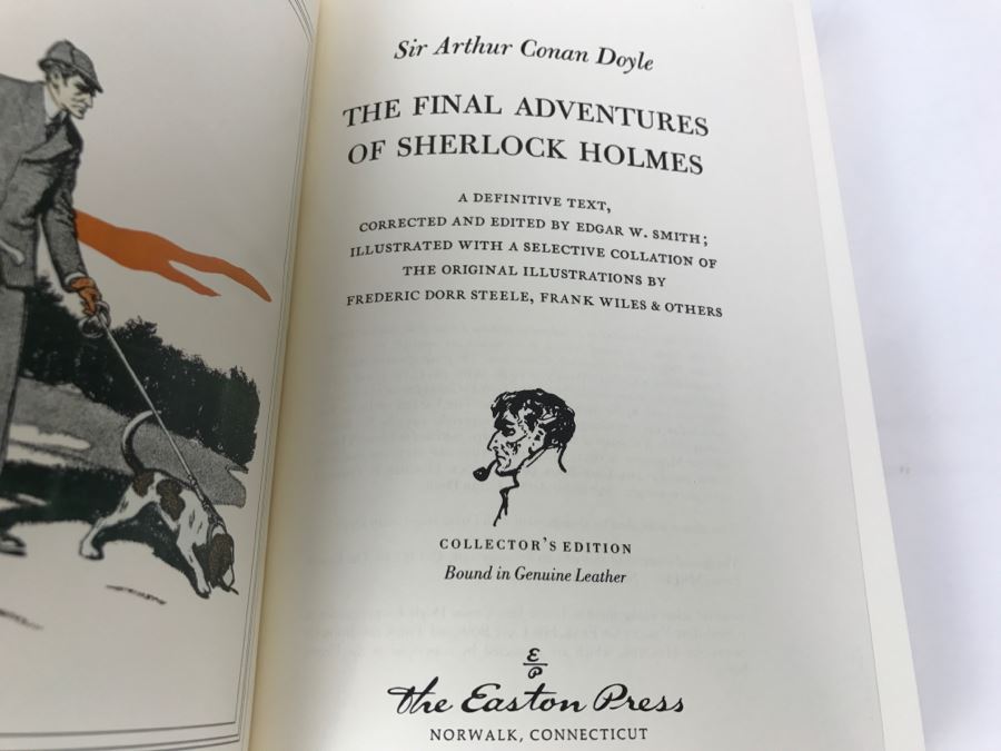 Easton Press Hardcover Book The Final Adventures Of Sherlock Holmes By Sir Arthur Conan Doyle [Photo 6]