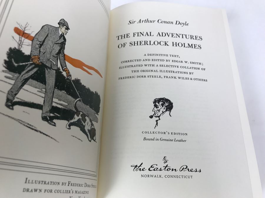 Easton Press Hardcover Book The Final Adventures Of Sherlock Holmes By Sir Arthur Conan Doyle [Photo 2]