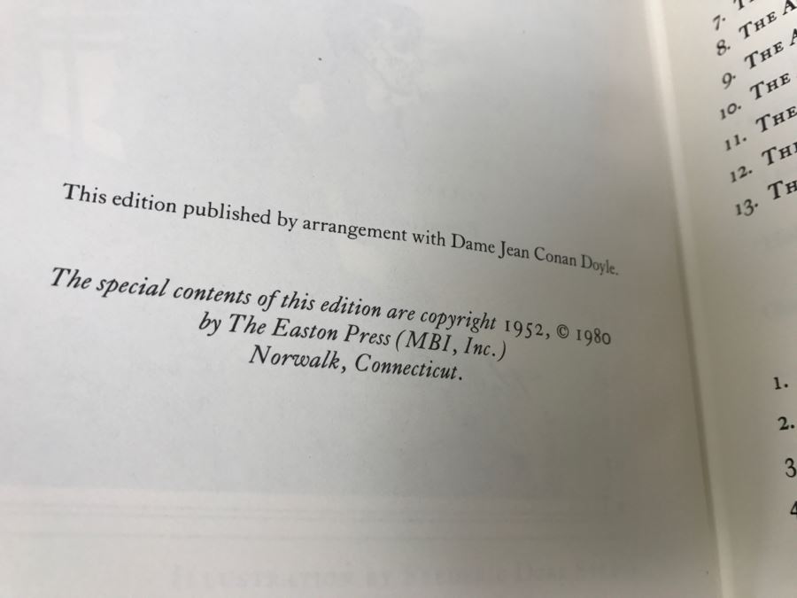 Easton Press Hardcover Book The Later Adventures Of Sherlock Holmes By Sir Arthur Conan Doyle [Photo 7]