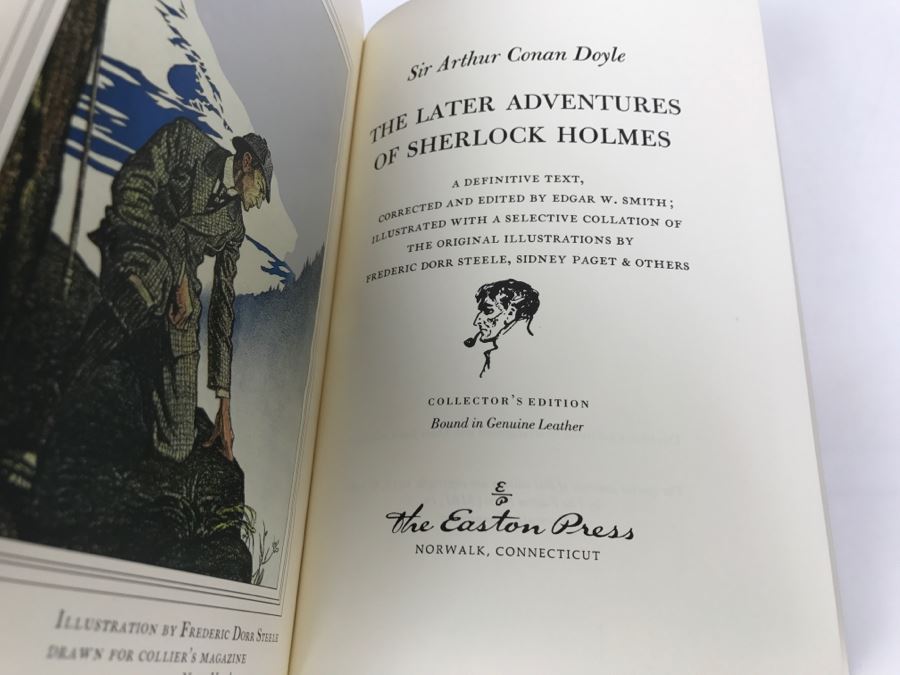 Easton Press Hardcover Book The Later Adventures Of Sherlock Holmes By Sir Arthur Conan Doyle [Photo 2]
