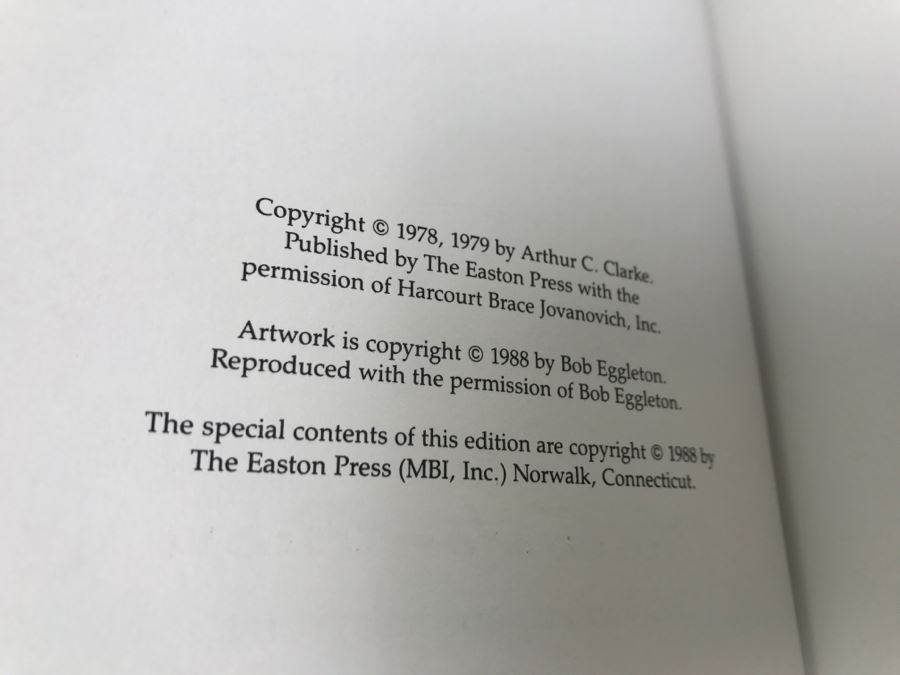Easton Press Hardcover Book The Fountains Of Paradise By Arthur C. Clarke Masterpiece Of Science Fiction [Photo 7]