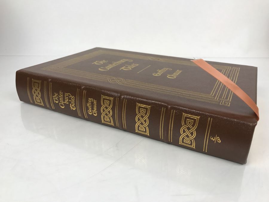 Easton Press Hardcover Book The Canterbury Tales By Geoffrey Chaucer ...