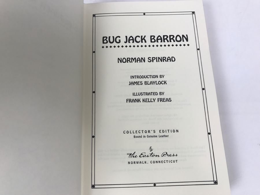 Easton Press Hardcover Book Bug Jack Barron By Norman Spinrad Masterpiece Of Science Fiction [Photo 2]