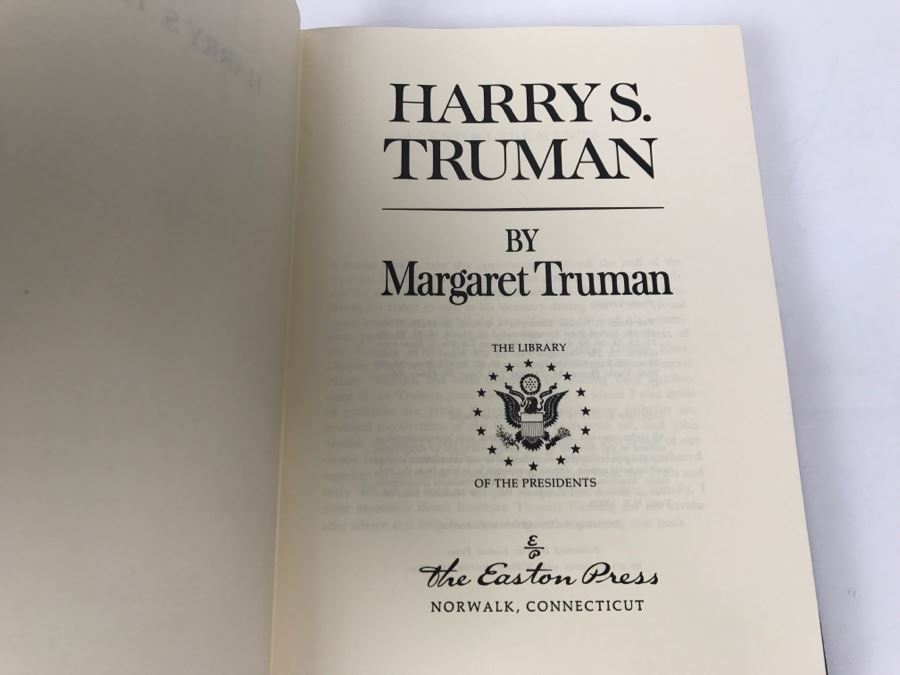 Easton Press Hardcover Book Harry S. Truman By Margaret Truman The Library Of The Presidents [Photo 2]