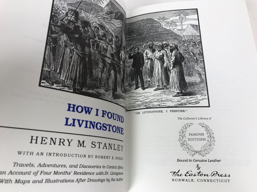 Easton Press Hardcover Book How I Found Livingstone By Henry M. Stanley [Photo 2]