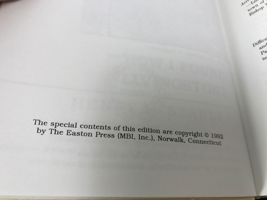 Easton Press Hardcover Book How I Found Livingstone By Henry M. Stanley [Photo 8]