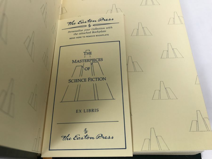 Signed Easton Press Hardcover Book Lest Darkness Fall By L. Sprague De Camp Intro By Isaac Asimov [Photo 4]