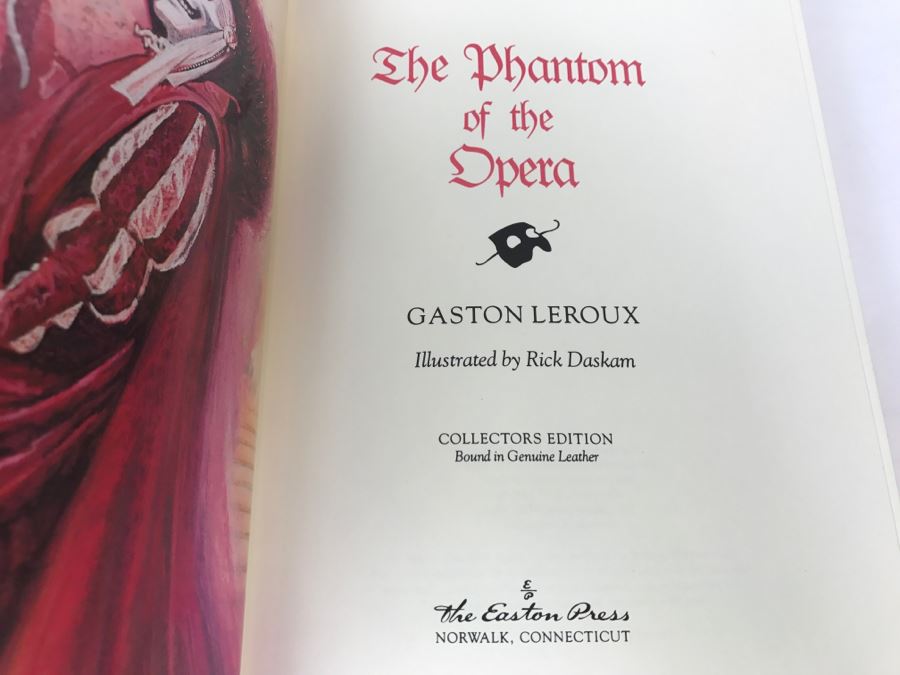 Easton Press Hardcover Book The Phantom Of The Opera By Gaston Leroux [Photo 5]