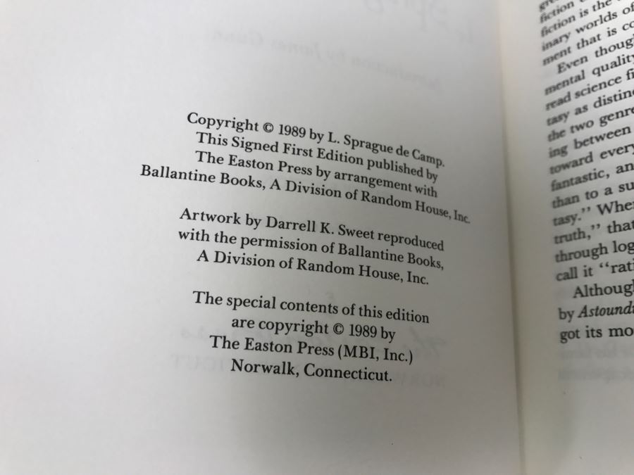 Signed First Edition Easton Press Hardcover Book The Honorable Barbarian By L. Sprague De Camp [Photo 11]