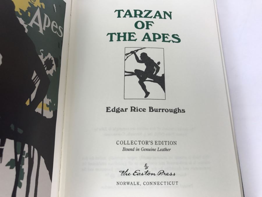 Easton Press Hardcover Book Tarzan Of The Apes By Edgar Rice Burroughs [Photo 6]