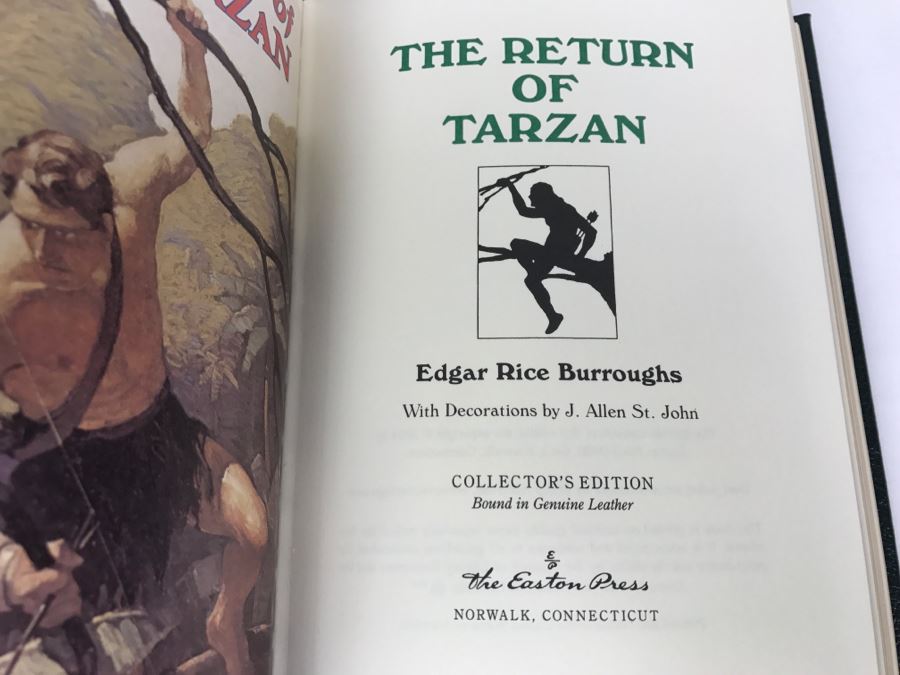 Easton Press Hardcover Book The Return Of Tarzan By Edgar Rice Burroughs [Photo 6]
