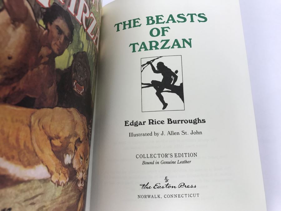 Easton Press Hardcover Book The Beasts Of Tarzan By Edgar Rice Burroughs [Photo 7]