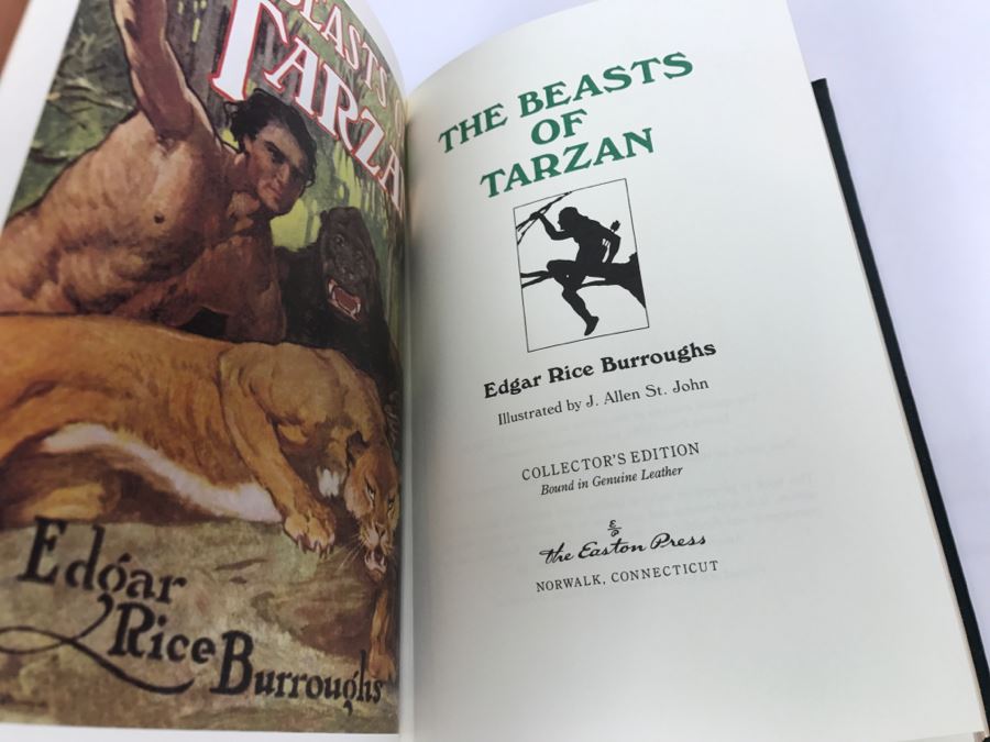 Easton Press Hardcover Book The Beasts Of Tarzan By Edgar Rice Burroughs [Photo 2]