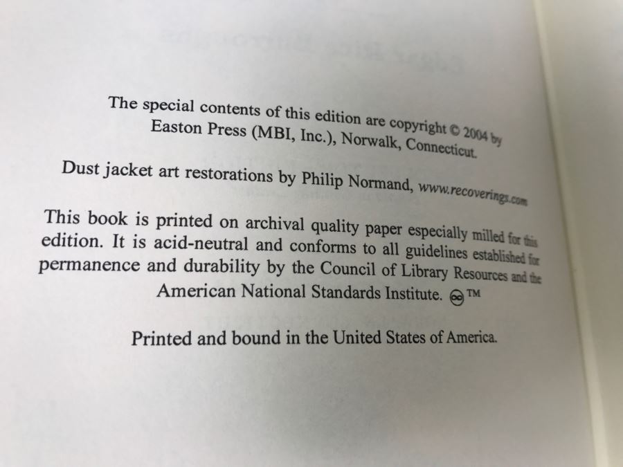Easton Press Hardcover Book Tarzan And The Jewels Of Opar By Edgar Rice Burroughs [Photo 8]
