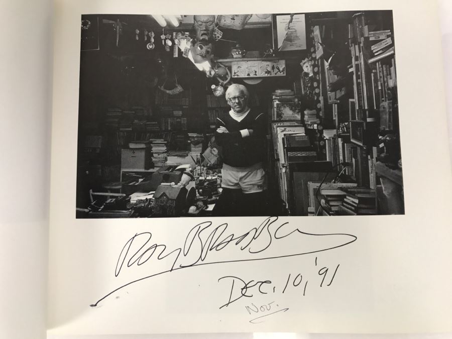 Signed First Bluejay Printing 1984 Book The Faces Of Science Fiction Photographs By Patti Perret (Signed By 34 Science Fiction Writers Including Ray Bradbury, Frederik Pohl, Poul Anderson, L. Sprague De Camp, Andre Norton, A.E. Van Vogt) See Description [Photo 32]