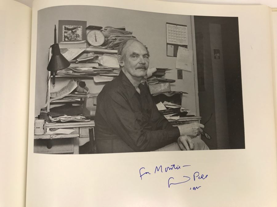 Signed First Bluejay Printing 1984 Book The Faces Of Science Fiction Photographs By Patti Perret (Signed By 34 Science Fiction Writers Including Ray Bradbury, Frederik Pohl, Poul Anderson, L. Sprague De Camp, Andre Norton, A.E. Van Vogt) See Description [Photo 63]