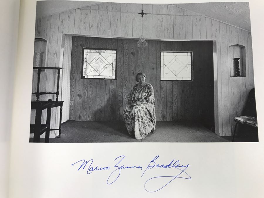 Signed First Bluejay Printing 1984 Book The Faces Of Science Fiction Photographs By Patti Perret (Signed By 34 Science Fiction Writers Including Ray Bradbury, Frederik Pohl, Poul Anderson, L. Sprague De Camp, Andre Norton, A.E. Van Vogt) See Description [Photo 43]