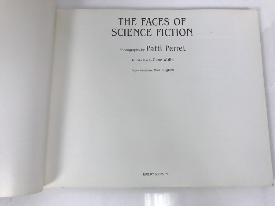Signed First Bluejay Printing 1984 Book The Faces Of Science Fiction Photographs By Patti Perret (Signed By 34 Science Fiction Writers Including Ray Bradbury, Frederik Pohl, Poul Anderson, L. Sprague De Camp, Andre Norton, A.E. Van Vogt) See Description [Photo 10]