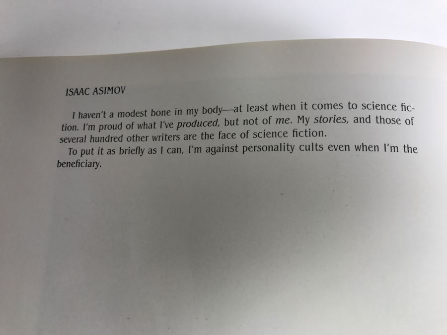 Signed First Bluejay Printing 1984 Book The Faces Of Science Fiction Photographs By Patti Perret (Signed By 34 Science Fiction Writers Including Ray Bradbury, Frederik Pohl, Poul Anderson, L. Sprague De Camp, Andre Norton, A.E. Van Vogt) See Description [Photo 39]